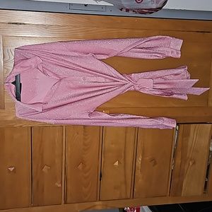 White fox button up dress